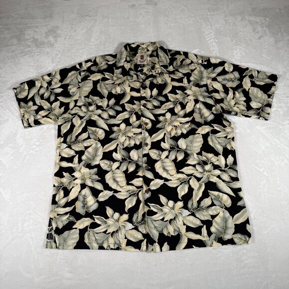 Tori Richard Honolulu Men Hawaiian Shirt Size XL Floral Single Pocket Made in US - Picture 1 of 10